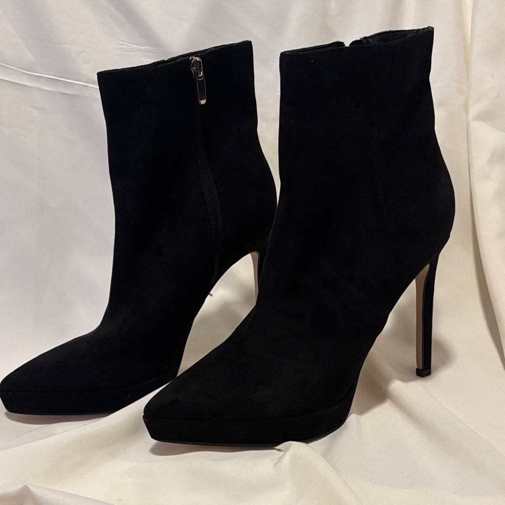 Nine West Black Heeled Boots